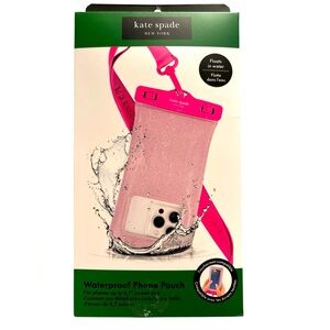 Kate Spade Pink Glitter Waterproof Phone Pouch